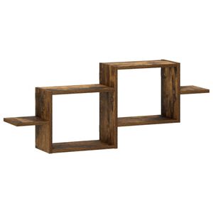 vidaXL Sienas plaukts Kūpināts ozols 95 x 17 x 37 cm Inženierijas koks