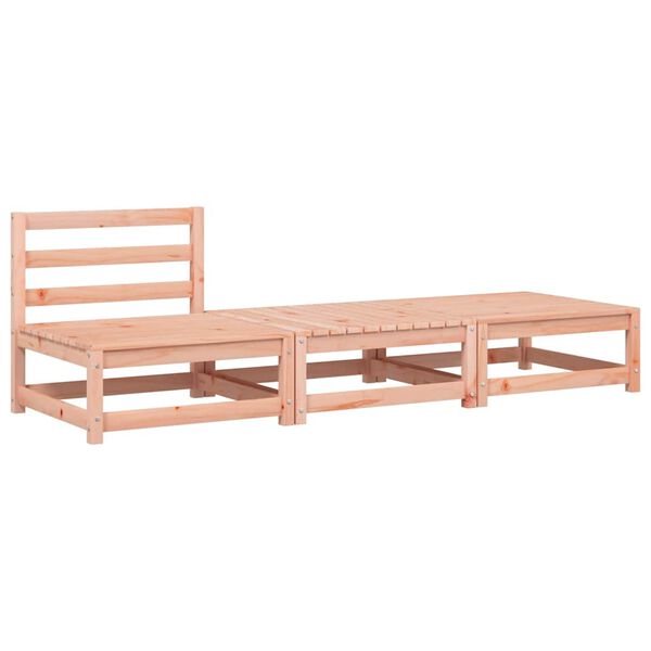 vidaXL dārza dīvāns ar kājsoliņu un matračiem