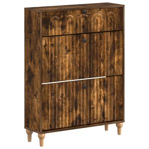 vidaXL Apavu skapis ALKMAAR 78 x 24 x 103 cm Inženierijas koks