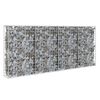 vidaXL gabions ar vāku, cinkots tērauds, 200x20x85 cm