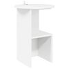 vidaXL Sānu galds Balts &Oslash; 39,5 x 55 cm Inženierijas koks