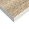vidaXL sienas plaukti, 2 gab., balti, ozolkoka, 23x23,5x3,8 cm, MDF