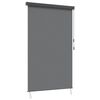 vidaXL Rullo žalūzija Gai&scaron;i pelēka 140 x 250 cm Audums un alumīnijs
