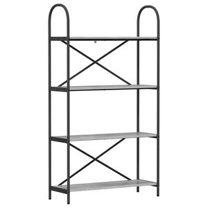 vidaXL Grāmatu plaukts 4 līmeņi 80 x 30 x 146 cm Inženierijas koks