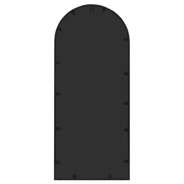 vidaXL dārza spogulis, melns, 100x45 cm, dzelzs, izmanto&scaron;anai ārā