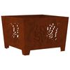 vidaXL Uguns bedre Brūna 60 x 60 x 40 cm Novecināts tērauds
