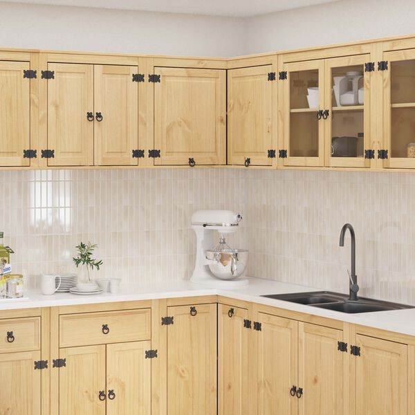 vidaXL Plakans SKI Medus Brūns 80 x 80 x 60 cm Ciets priedes koks