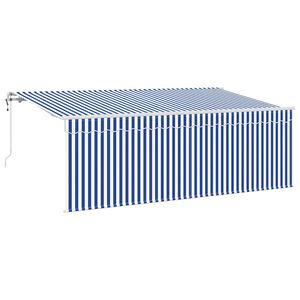 vidaXL Nolokāms markīze Zila 350 x 200 cm audums