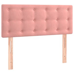 vidaXL gultas galvgalis, 80x5x78/88 cm, rozā samts
