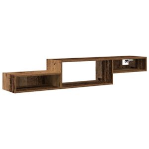 vidaXL Sienā montējams TV skapis Pie sienas Vecs koks 150 x 28 x 26 cm