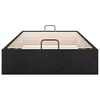 vidaXL Osmaņu gultas rāmis bez matrača melns 90x190 cm audums