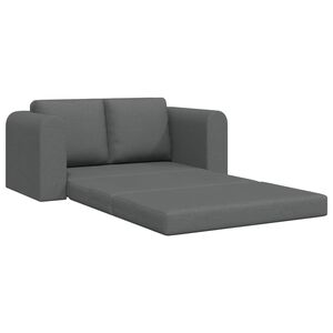 vidaXL Dīvāngulta Tum&scaron;i pelēks 148 x 71 x 83 cm audums
