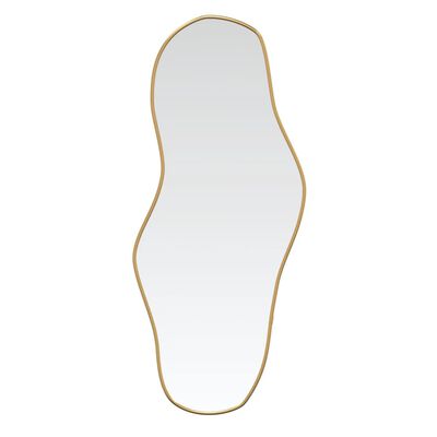 vidaXL sienas spogulis, zelta krāsā, 100x45 cm