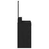 vidaXL Dressing galds ar atvilktni Melns ozolkoks 79 x 41 x 140 cm