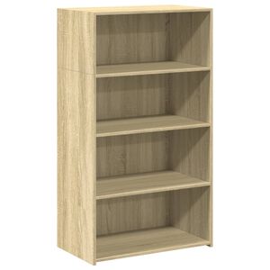 vidaXL augstais skapītis, koka krāsa, 70x41x124 cm, inženierijas koks