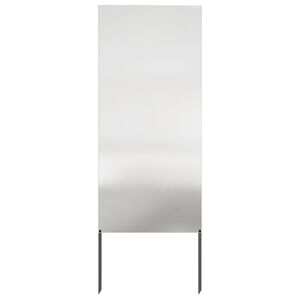 vidaXL Dārza privātuma ekrāns Sudraba 50 x 140 cm Nerūsējo&scaron;s tērauds