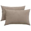 vidaXL Dīvāna spilveni 2 pcs Pelēkbrūna 60 x 40 cm audums