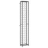 vidaXL vīna pudeļu plaukts 57 pudelēm, 34x18x200 cm, kalta dzelzs