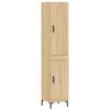 vidaXL augstais skapītis, ozolkoka, 34,5x34x180 cm, inženierijas koks
