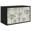 vidaXL Sienā montējams TV skapis GOTHA 69 x 33 x 40 cm Melns ozols