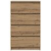 vidaXL bufete Artisan Oak 60x35x98,5 cm Engineered Wood