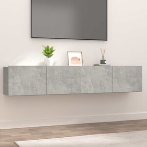 vidaXL TV skapī&scaron;i, 2 gab., betonpelēki, 80x30x30 cm, inženierijas koks