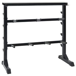 vidaXL Hantelēm Stends Melna 99 x 45 x 95,5 cm