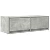 vidaXL TV skapītis, betonpelēks, 80x31x25,5 cm, inženierijas koks