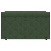 vidaXL dīvāngulta, USB, tum&scaron;i zaļ&scaron; audums, 90x200 cm