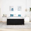 vidaXL Gultas rāmis ar matraci Melna 140 x 190 cm audums