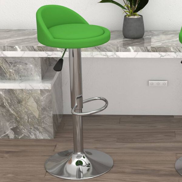 vidaXL bāra krēsls, zaļa mākslīgā āda
