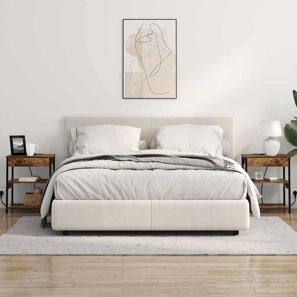 vidaXL Nakts skapītis 2 pcs Dūmaka ozols 41 x 31 x 51 cm