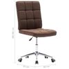 vidaXL virtuves krēsli, 4 gab., brūns audums