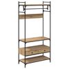 vidaXL Skapis amatnieku ozola 89 x 39 x 184.5 cm Inženierijas koks