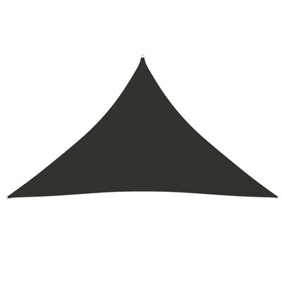 vidaXL saulessargs, 3x3x4,24 m, trijstūra, antracītpelēks audums