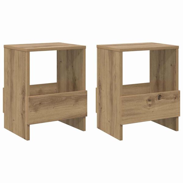 vidaXL Žurnālu statīvs 2 pcs Artisānā ozols 35 x 30 x 45 cm