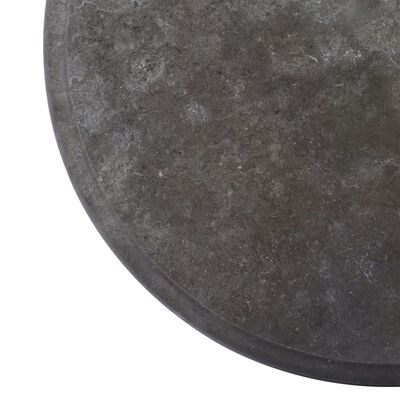 vidaXL galda virsma, Ø40x2,5 cm, melns marmors