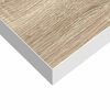 vidaXL sienas plaukti, 2 gab., balti, ozolkoka, 80x23,5x3,8 cm, MDF
