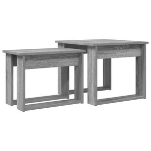 vidaXL Kafijas galda komplekts 2 gab. Pelēks Sonoma 50 x 52 x 42 cm
