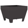 vidaXL Uguns bļoda Melna 50 x 50 x 38 cm Novecināts tērauds