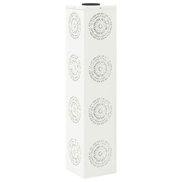 vidaXL Saules LED ceļa gaisma 2 pcs Balts Auksti velmēts tērauds