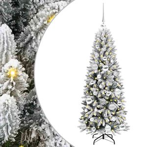 vidaXL Mākslīgā Ziemassvētku eglīte Balts 120 cm