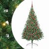 vidaXL Mākslīgais LED Ziemassvētku eglīte su 300 LED Zaļa 180 cm PVC
