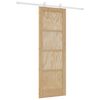 vidaXL Slīdo&scaron;ās durvis Dabisks un balts 73,5 x 211 cm