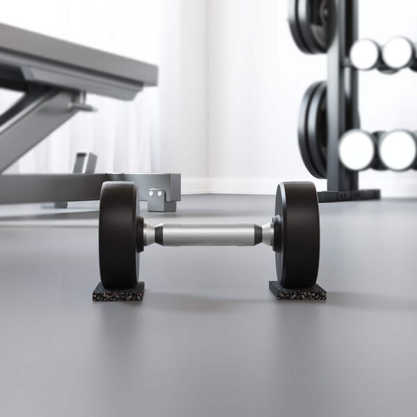 vidaXL Gumijas rullis Melna Gumija