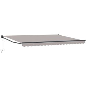 vidaXL Markīze Gai&scaron;i pelēka 450 x 300 x 165 cm Poliesters un metāls