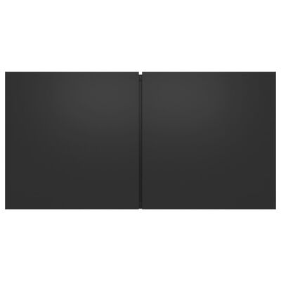 vidaXL 7-daļīgs TV skapīšu komplekts, melns, skaidu plāksne