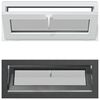 vidaXL Pagraba logs RISOR 110 x 40 cm PVC un stikls Antracīta