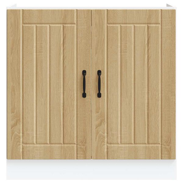 vidaXL izlietnes pamatnes skapis "Lucca" Sonoma Oak Engineered Wood