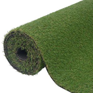 vidaXL mākslīgais zālājs, 1x10m/20-25 mm, zaļ&scaron;